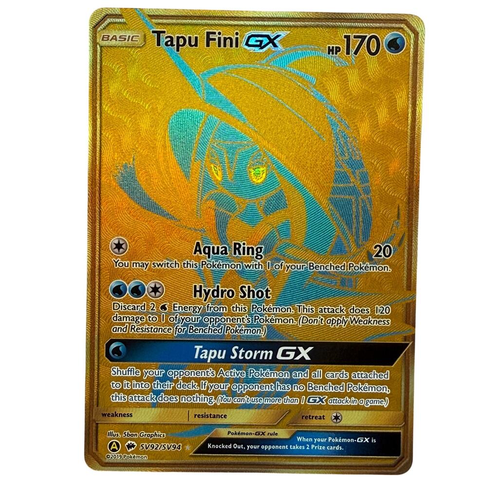 Pokémon Tapu Fini GX SV92/SV94 Hidden Fates 2019 Shiny Vault Holo Rare NM-MT
